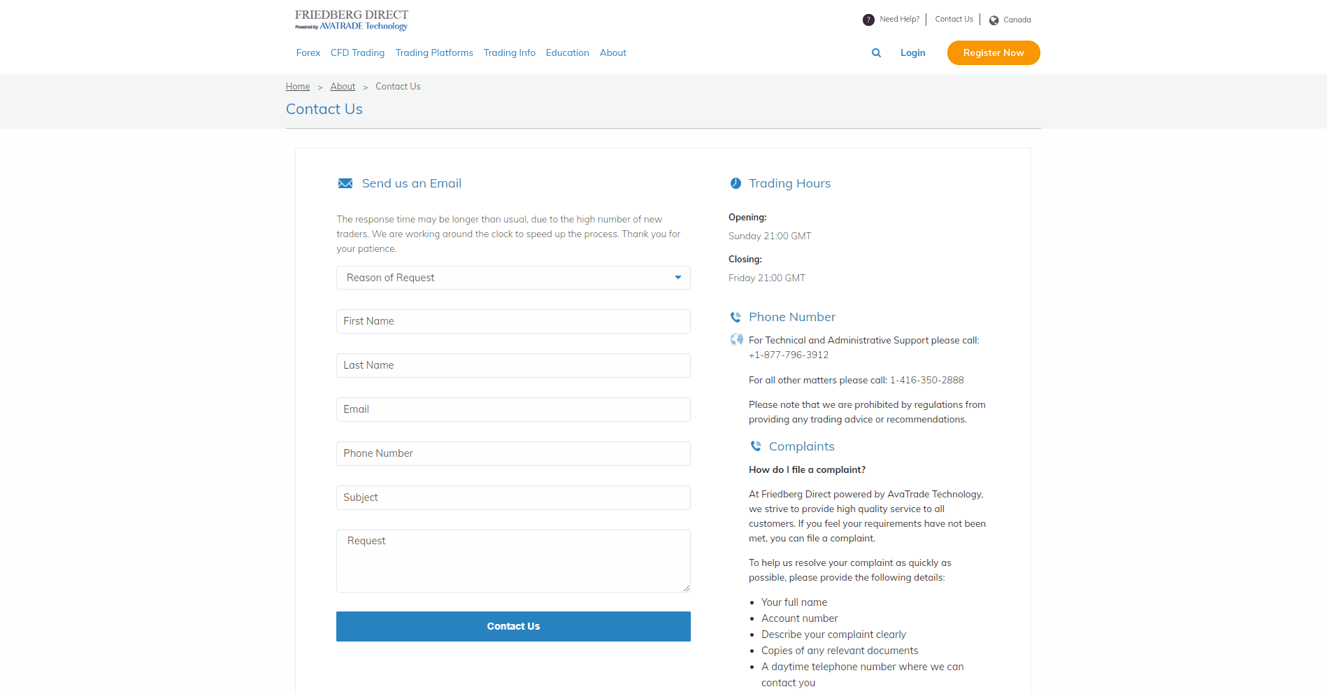 Friedberg Direct Review customer support